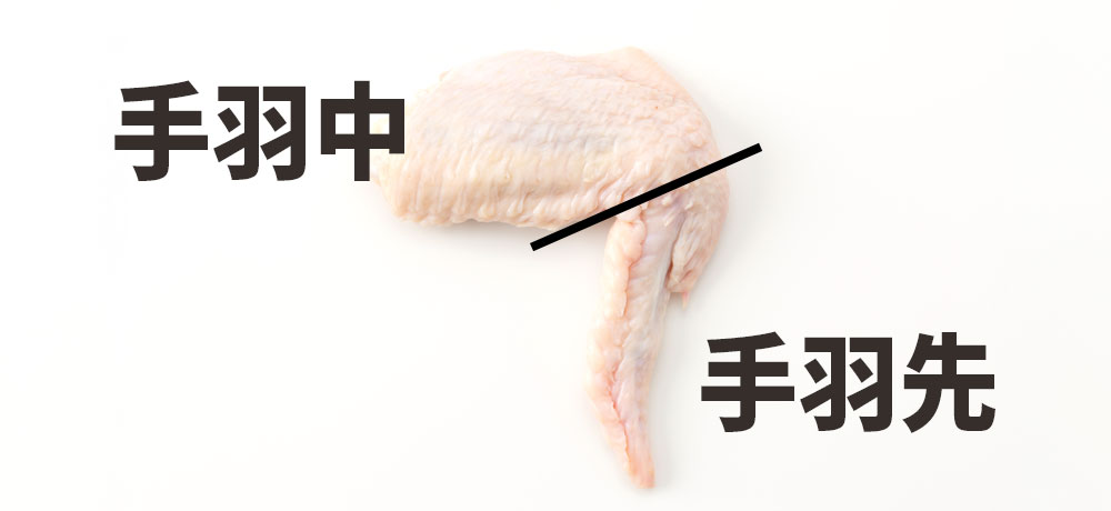 本来、「手羽先（てばさき）」と「手羽中（てばなか）」は、手羽の中でも異なる部位です。